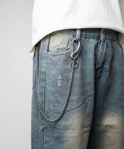 シルバー ウォレットチェーン カラビナ式 シルバーウォレットチェーン（ウォレットチェーン）｜BENDER