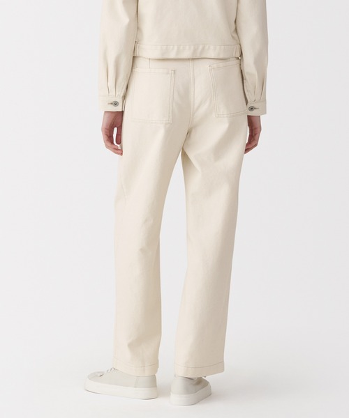 MUJI Labo(ムジラボ)の「〔MUJI Labo〕婦人 和紙混カルゼパンツ(カーゴパンツ・レディース・キナリ・27inch/26inch/25inch/24inch)」の4枚目の写真