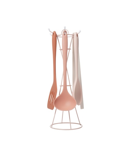 ツール＆ホルダーセット ピンク（キッチンツール）｜Francfranc