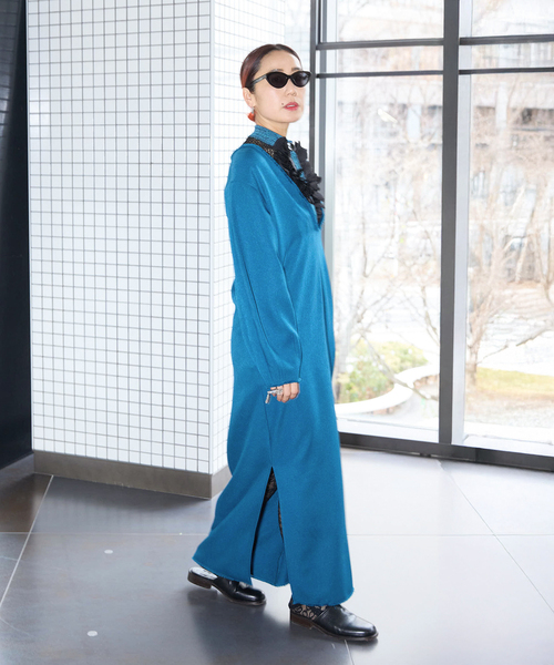 TOGA PULLA（トーガ　プルラ）の「TOGA PULLA LACE KNIT CARDIGAN TP251-X0204：カーディガン（ニット/セーター・レディース・ブラック・38）」の4枚目の写真