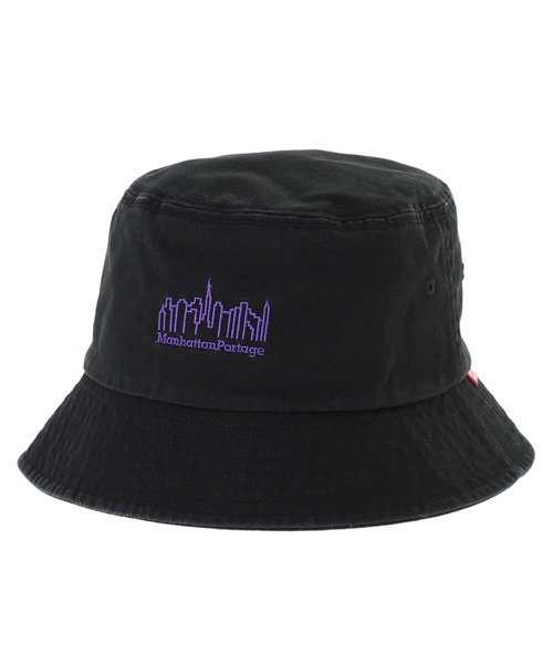 Manhattan Portage（マンハッタンポーテージ）の「Washed Twill Bucket Hat（ハット・メンズ・サンドベージュ/チャコール/ブラック/ライトブルー/ベージュ/ブラウン/ブラック×パープル・FREE）」の3枚目の写真