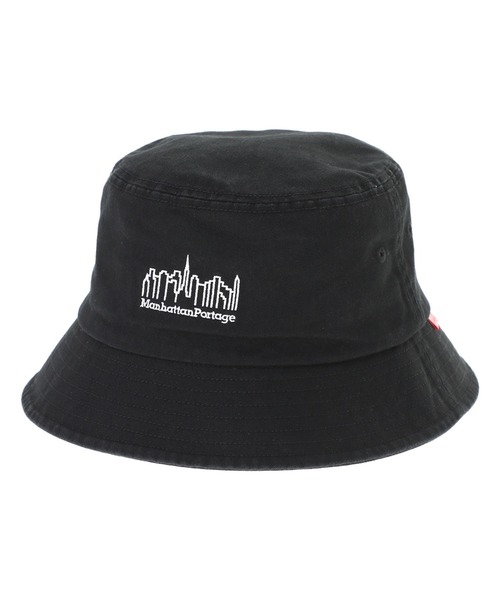Manhattan Portage（マンハッタンポーテージ）の「Washed Twill Bucket Hat（ハット・メンズ・サンドベージュ/チャコール/ブラック/ライトブルー/ベージュ/ブラウン/ブラック×パープル・FREE）」の2枚目の写真