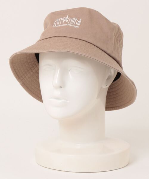 Manhattan Portage（マンハッタンポーテージ）の「Washed Twill Bucket Hat（ハット・メンズ・サンドベージュ/チャコール/ブラック/ライトブルー/ベージュ/ブラウン/ブラック×パープル・FREE）」の10枚目の写真