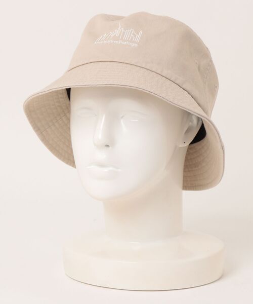 Manhattan Portage（マンハッタンポーテージ）の「Washed Twill Bucket Hat（ハット・メンズ・サンドベージュ/チャコール/ブラック/ライトブルー/ベージュ/ブラウン/ブラック×パープル・FREE）」の11枚目の写真