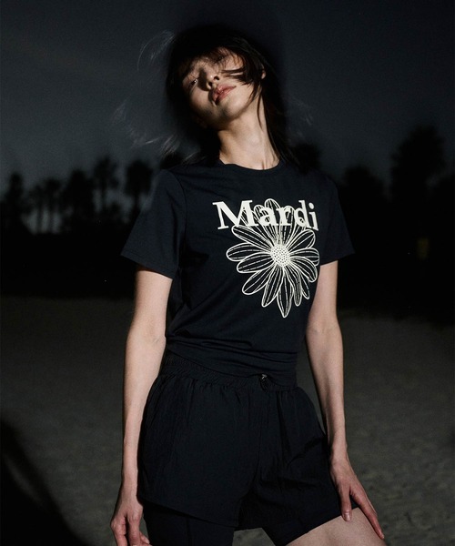 tシャツ AIRLIFT relax fit back slit top flowermardi レディース AIRLIFT relax fit back slit top flowermardi（Tシャツ