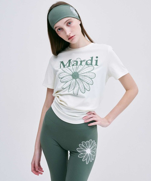 tシャツ AIRLIFT relax fit back slit top flowermardi レディース AIRLIFT relax fit back slit top flowermardi（Tシャツ