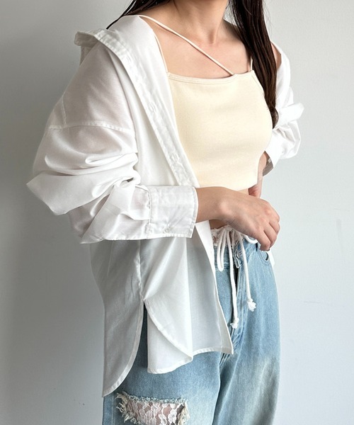 apres jour mignon(アプレジュールミニョン)の「アソートシャツ【ZOZOTOWN限定アイテム 】(シャツ/ブラウス・レディース・ブルー系その他/ベージュ系その他/ブルー/オフホワイト/チャコールグレー・フリー/X-LARGE)」の2枚目の写真