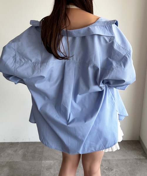 apres jour mignon(アプレジュールミニョン)の「アソートシャツ【ZOZOTOWN限定アイテム 】(シャツ/ブラウス・レディース・ブルー系その他/ベージュ系その他/ブルー/オフホワイト/チャコールグレー・フリー/X-LARGE)」の4枚目の写真