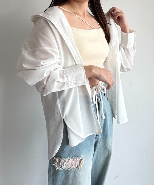apres jour mignon(アプレジュールミニョン)の「アソートシャツ【ZOZOTOWN限定アイテム 】(シャツ/ブラウス・レディース・ブルー系その他/ベージュ系その他/ブルー/オフホワイト/チャコールグレー・フリー/X-LARGE)」の6枚目の写真