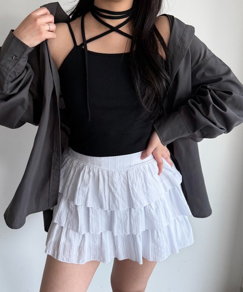 apres jour mignon(アプレジュールミニョン)の「アソートシャツ【ZOZOTOWN限定アイテム 】(シャツ/ブラウス・レディース・ブルー系その他/ベージュ系その他/ブルー/オフホワイト/チャコールグレー・フリー/X-LARGE)」の9枚目の写真