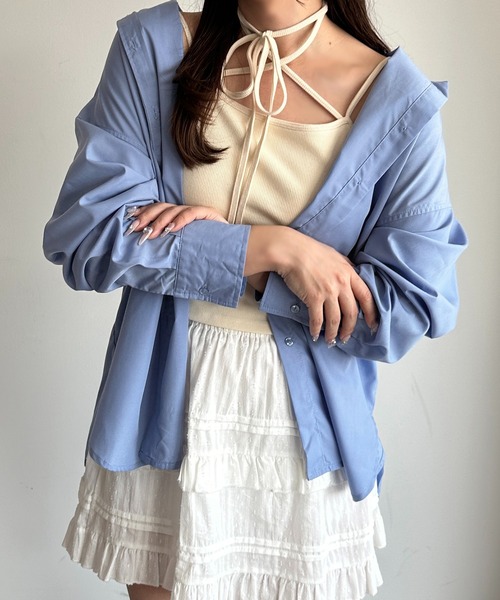apres jour mignon(アプレジュールミニョン)の「アソートシャツ【ZOZOTOWN限定アイテム 】(シャツ/ブラウス・レディース・ブルー系その他/ベージュ系その他/ブルー/オフホワイト/チャコールグレー・フリー/X-LARGE)」の14枚目の写真