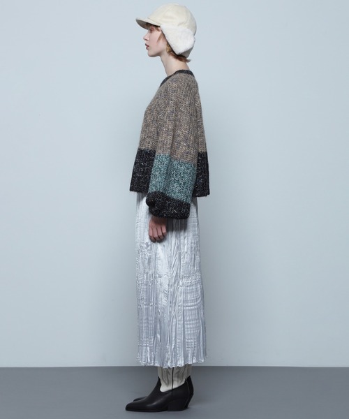 ROSE BUD(ローズバッド)の「サテンワッシャースカート(スカート・レディース・ライトグリーン/カーキ/ホワイト・ONE SIZE)」の8枚目の写真