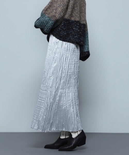 ROSE BUD(ローズバッド)の「サテンワッシャースカート(スカート・レディース・ライトグリーン/カーキ/ホワイト・ONE SIZE)」の11枚目の写真