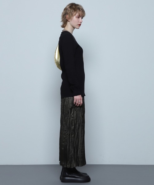 ROSE BUD(ローズバッド)の「サテンワッシャースカート(スカート・レディース・ライトグリーン/カーキ/ホワイト・ONE SIZE)」の15枚目の写真