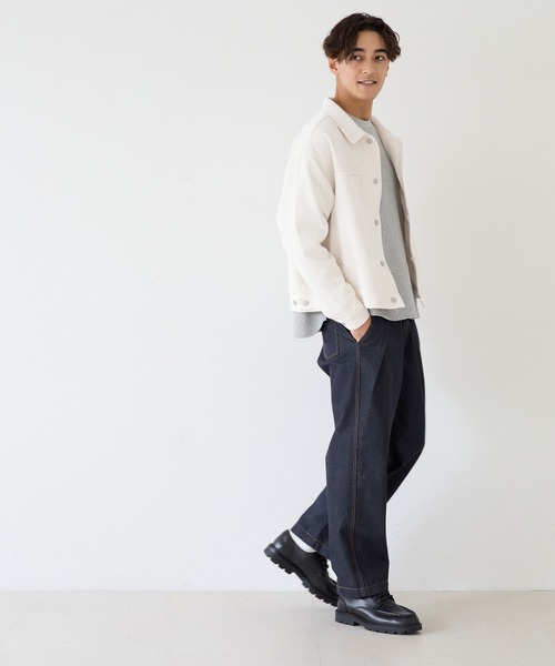 coca（coca）（コカ）の「度甘ツイルジャケット（ミリタリージャケット・メンズ・アイボリー・M/L/XL）」の11枚目の写真