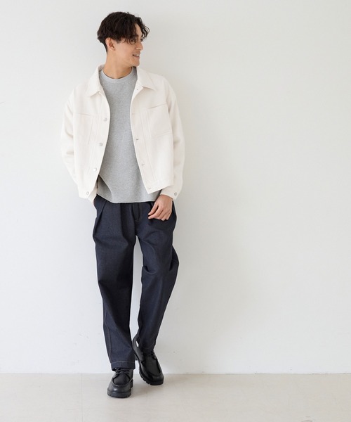 coca（coca）（コカ）の「度甘ツイルジャケット（ミリタリージャケット・メンズ・アイボリー・M/L/XL）」の10枚目の写真