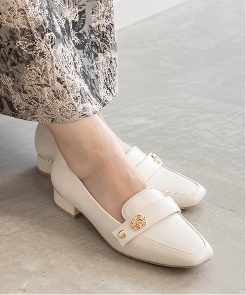 RANDA(ランダ)の「3WAY ベルトデザインローファー(ローファー・レディース・ブラック/ベージュ系その他/アイボリー/チェック/ベージュ・LL/L/S/M/SS)」の10枚目の写真