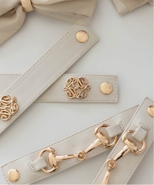 RANDA(ランダ)の「3WAY ベルトデザインローファー(ローファー・レディース・ブラック/ベージュ系その他/アイボリー/チェック/ベージュ・LL/L/S/M/SS)」の14枚目の写真