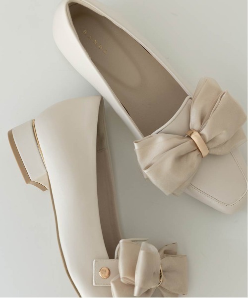 RANDA(ランダ)の「3WAY ベルトデザインローファー(ローファー・レディース・ブラック/ベージュ系その他/アイボリー/チェック/ベージュ・LL/L/S/M/SS)」の15枚目の写真