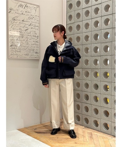 ESTNATION（エストネーション）の「ESTNATION / ポリエステルホワイトタックパンツ（スラックス・レディース・ブラック/パープル/ベージュ・38/36）」の19枚目の写真