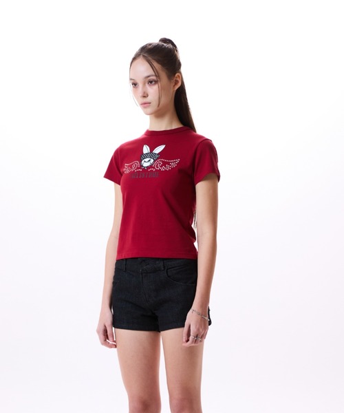 LUVISTRUE(ラヴイズトゥルー)の「IM RUBBIT TEE(Tシャツ/カットソー・レディース・ネイビー/チャコールグレー/ホワイト/バーガンディー・FREE)」の8枚目の写真