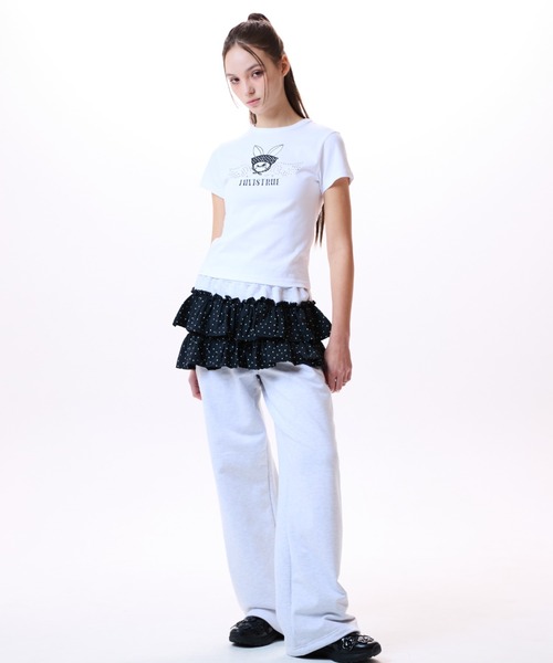 LUVISTRUE(ラヴイズトゥルー)の「IM RUBBIT TEE(Tシャツ/カットソー・レディース・ネイビー/チャコールグレー/ホワイト/バーガンディー・FREE)」の11枚目の写真