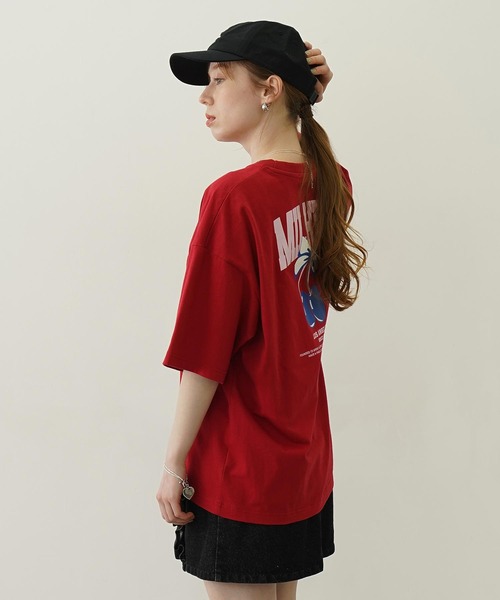 tシャツ FRESH CHERRIES WIDE S/S TEE レディース CHERRY AND RIBBON WIDE S/S TEE（Tシャツ/カットソー