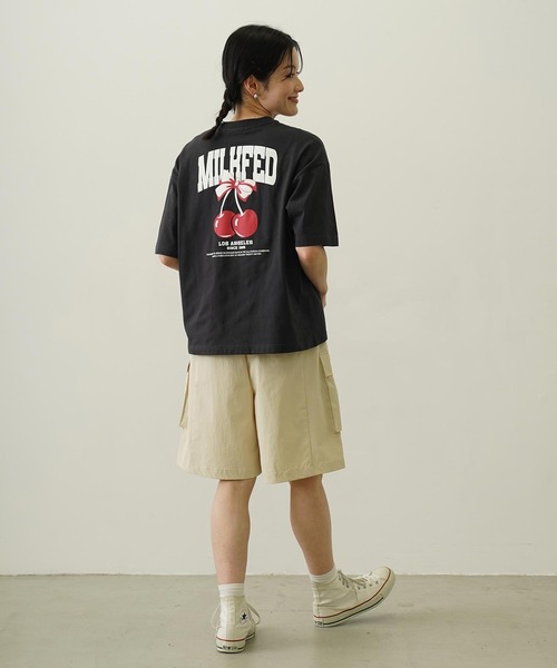 CHERRY AND RIBBON WIDE S/S TEE（Tシャツ/カットソー