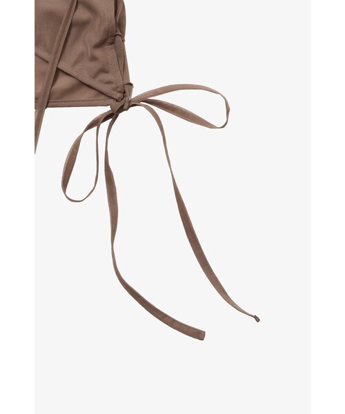 STUDIOUS(ステュディオス)の「【POOLDE/プールデ】Skin Hoodie Vest/スキンフーディーベスト(その他トップス・レディース・ブラック/ベージュ・FREE)」の13枚目の写真