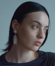 【IRIS 47】palace crystal fringe earring/パレス クリスタル フリンジ イヤリング BO162