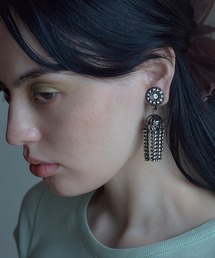 【IRIS 47】palace crystal fringe earring/パレス クリスタル フリンジ イヤリング BO162
