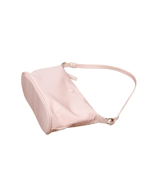 HEILIS（ヘイリス）の「ワンハンドルナイロンショルダーバッグ/2WAY シンプル 韓国 レディース ファスナー ブラック ピンク ワンショル ハンドバッグ 軽量（ハンドバッグ・レディース・ブラック/ピンク・FREE）」の6枚目の写真