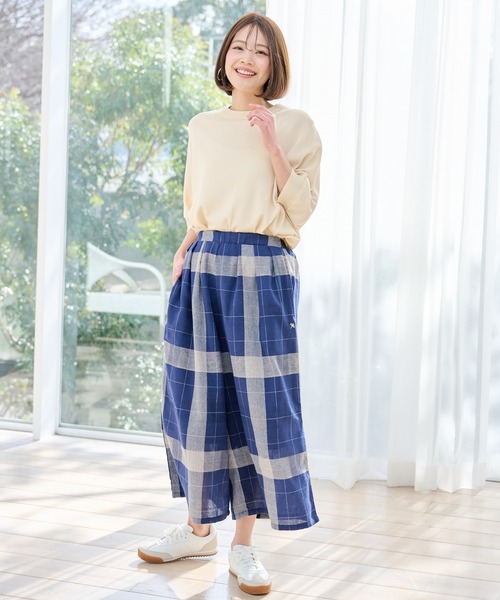 Arnold Palmer(アーノルドパーマー)の「リネンタッチ エアリ― ニット プルオーバー(ニット/セーター・レディース・アイボリー/ブラック/ピンク・S/L/M)」の6枚目の写真