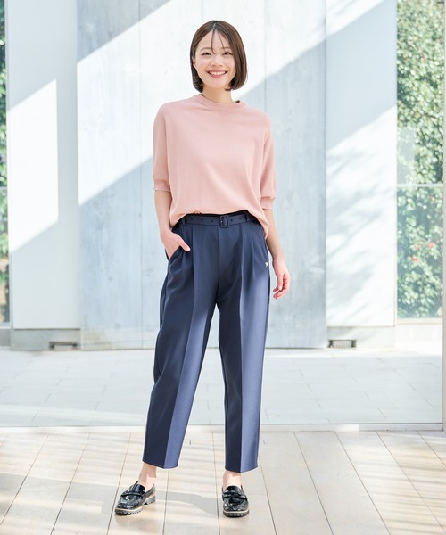 Arnold Palmer(アーノルドパーマー)の「リネンタッチ エアリ― ニット プルオーバー(ニット/セーター・レディース・アイボリー/ブラック/ピンク・S/L/M)」の11枚目の写真