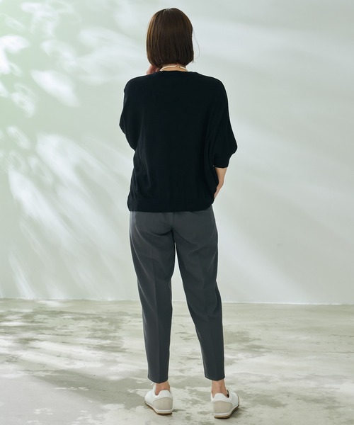 Arnold Palmer(アーノルドパーマー)の「リネンタッチ エアリ― ニット プルオーバー(ニット/セーター・レディース・アイボリー/ブラック/ピンク・S/L/M)」の15枚目の写真