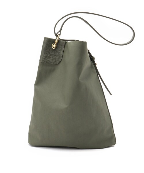 TOFF&LOADSTONE（トフアンドロードストーン）の「Sack minimal（ザック ミニマル）（ショルダーバッグ・レディース・カーキ/ライトグレー系9/ブラック・00）」の18枚目の写真
