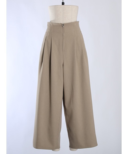 パンツ Front Zip Tack Wide Pants セール】フロントジップタックワイドパンツ（その他パンツ