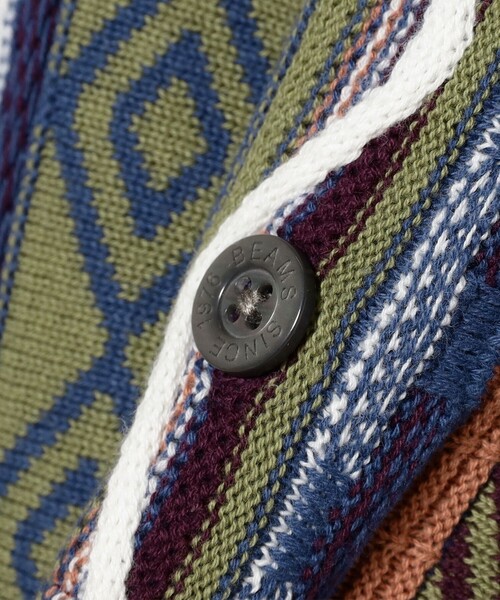 BEAMS（ビームス）の「3D ストライプ ニット ポロシャツ（ポロシャツ・メンズ・オレンジ/ブルー・M/L/XL/S）」の9枚目の写真