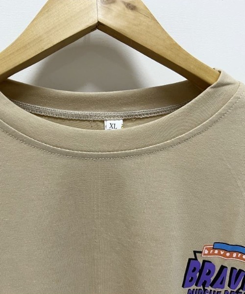 maison de LATIR(メゾンドラティール)の「ビッグプリントオーバーサイズTシャツ(Tシャツ/カットソー・レディース・ブラック/ホワイト/ベージュ・M/L/XL)」の16枚目の写真