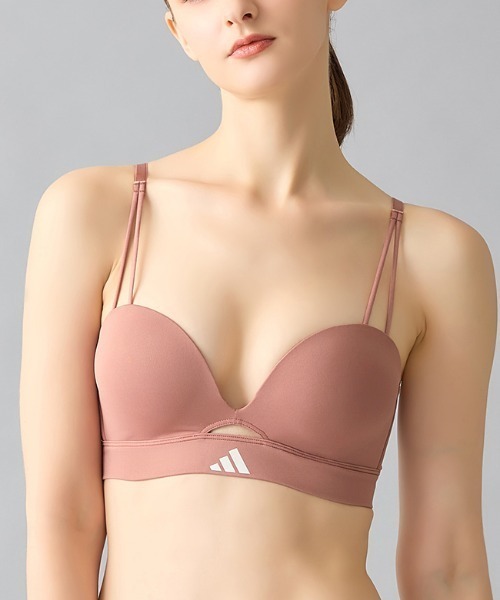 adidas（アディダス）の「adidas/アディダス ノンワイヤーブラ 吸汗速乾（スポーツブラ・レディース・ブラック/グレー系その他/ブラウン系その他/ベージュ系その他・MEDIUM/LARGE）」の13枚目の写真