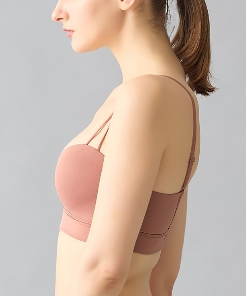 adidas（アディダス）の「adidas/アディダス ノンワイヤーブラ 吸汗速乾（スポーツブラ・レディース・ブラック/グレー系その他/ブラウン系その他/ベージュ系その他・MEDIUM/LARGE）」の14枚目の写真