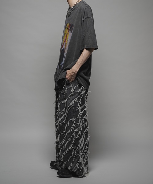 Casper John フェードジャガードパラシュートデニム　フリンジ CASPER JOHN（キャスパージョン）の「Fade jacquard parachute