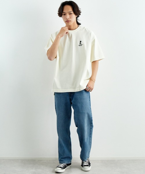 tシャツ 「MANHATTAN PORTAGE/マンハッタンポーテージ」 手書き風バック刺繍ロゴ ショートスリーブTシャツ レディース メンズ MANHATTAN PORTAGE/マンハッタンポーテージ] 手書き風バック刺繍