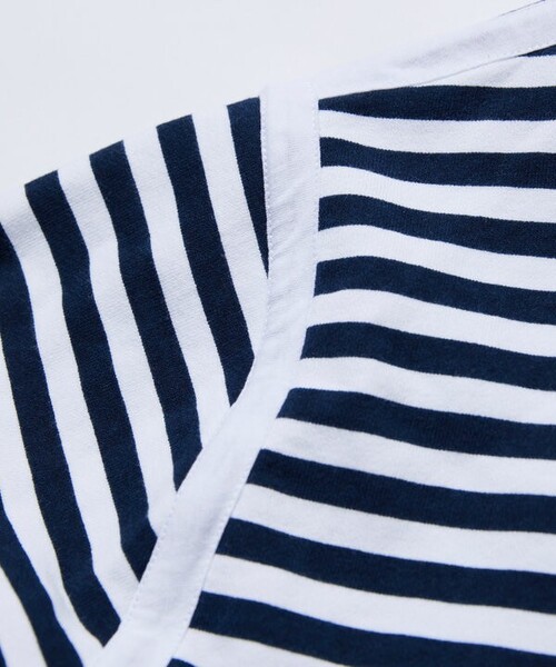 定価10450円 CAHLUMN Boat Neck Long Sleeve CAHLUMN/カウラム Boat Neck Horizontal Stripe french terry