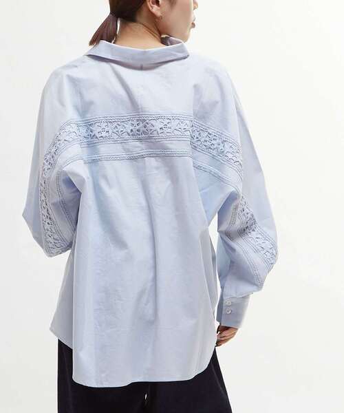 STAR☆LACE】BACK LACE OVERSIZED SHIRTS（シャツ/ブラウス 