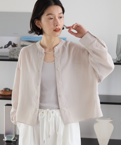 AMERICAN HOLIC(アメリカンホリック)の「リブタンクトップ(タンクトップ・レディース・モカ/ライトグレー/ブラック/ピンク・M/L)」の5枚目の写真