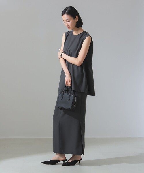 Demi-Luxe BEAMS（デミルクス ビームス）の「【ビームスの百名品】ジョーゼット フレア ブラウス［手洗い可］（シャツ/ブラウス・レディース・ネイビー/オフホワイト/チャコールグレー・ONE SIZE）」の11枚目の写真
