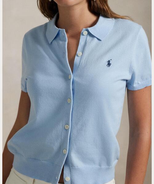 Polo Ralph Lauren ショートスリーブ ボタンド カーディガン セール】ショートスリーブ ボタンド カーディガン（カーディガン