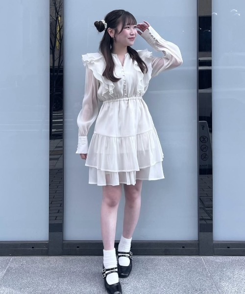 THETOEフリル付きミニワンピース Erie Frills Onepiece – THE TOÉ