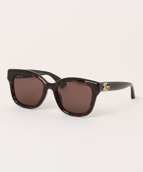 GUCCI(グッチ)の「【GUCCI/グッチ】スクエア サングラス GG1830SK 002(サングラス・レディース・ブラウン・FREE)」の1枚目の写真